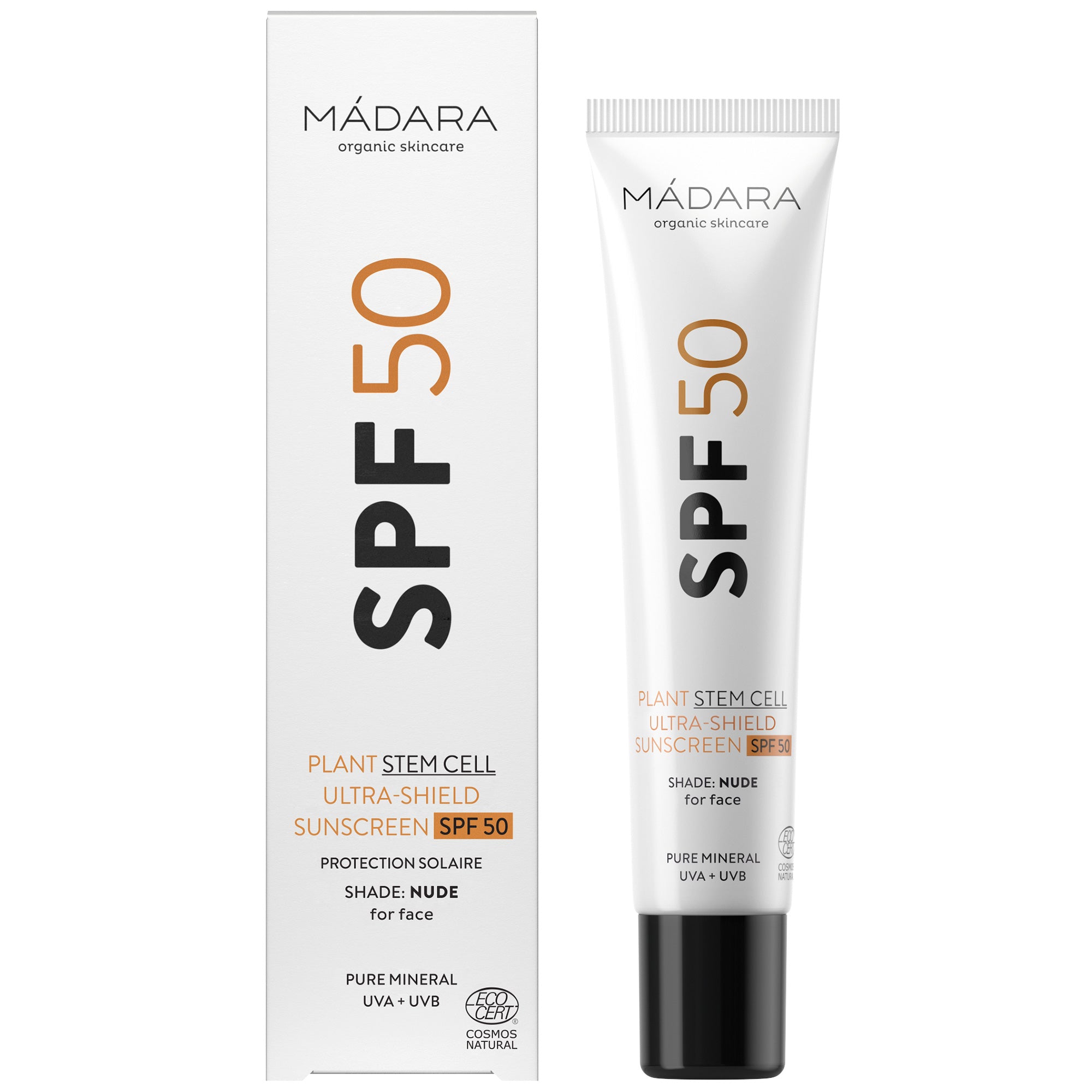 Écran solaire ultra-bouclier SPF50 à base de cellules souches végétales - Madara